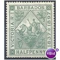 Barbados 1897.SG117 1/2d Dull Green Mounted Mint.