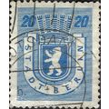 BERLIN, State Crest, Bear, blue 1945, 20pf