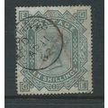 victoria surface printed sg128 sg 128 10/- greenish grey used light crayon mrk.