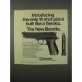 1980 Beretta 9mm Parabellum Pistol Ad - 16 Shot