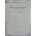 1920 letter Davies Irwin, London re Pure ground...