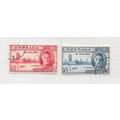 GRENADA 1946 VICTORY SET 2 STAMPS KG6 USED SG16...