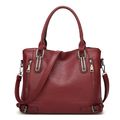 Women's Handbag Large Leather Shoulder Bag Red
