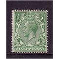 GREAT BRITAIN 1924 1/2d GREEN SG 418 M / MINT #1
