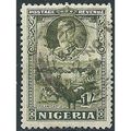 Nigeria 1936 SG41 1/- Sage-Green Fine Used . ..