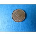 1944 GEORGE VI ONE FARTHING FREE POST. AG