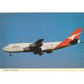 Qantas Boeing Beoing B747 300 Aircraft Postcard...