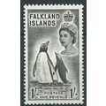 Falkland Islands 1955 SG192 1/- Black Mounted M...