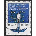 FRA 2003 50c 'HUMAN RIGHTS CHARTER' FINE USED (...