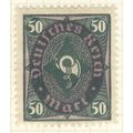 Germany 1922 - 50m dark blue/purple - Coachhorn...