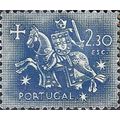 PORTUGAL, King Dinis, horseback, blue 1953, 2.3...