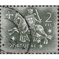 PORTUGAL, King Dinis, horseback, grey 1953, 2Esc