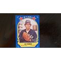 1981 Fleer Star Sticker Card # 114 Ed Farmer Ex...