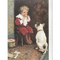 Little Jack Horner from Dogs Postcard unused VGC