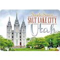 Salt Lake City Utah Temple Square 3D Fridge Magnet