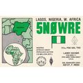 Lagos Nigeria Tanzania 2x QSL Africa Map Radio ...