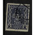 AUSTRIA 1922 1000K VIOLET SG 505 FINE USED