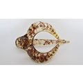 Acrylic clear brown splatter paint alligator ha...