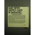 1949 Doan's Pills Ad - Many never supsect cause...