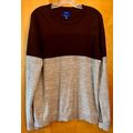 Brown/Grey crew neck Sweater Men's XL Apt 9 Ser...