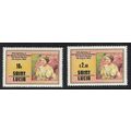 St. Lucia 80th Birthday of The Queen Mother 2v ...