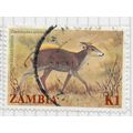 ZAMBIA 1983 YELLOW BACKED DUIKER MAMMAL SMALL A...