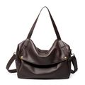 Genuine Leather Women Top Handle Shoulder Handb...