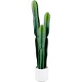 4Ft Large Artificial Cactus with White Decorati...