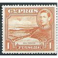 Cyprus 1938 SG154 1pi Orange Mounted Mint .. ..