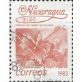 NICARAGUA, FLOWER, Hibiscus rosa-sinensis, oran...