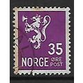 NORWAY 1937 NEW LION 35 ORE VIOLET SG 291 FINE ...