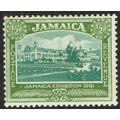 Jamaica 1921 ½d Green and Olive Green wmk Scrip...