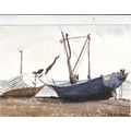 Denys Carnill Fishing Boats Aldeburgh Postcard ...