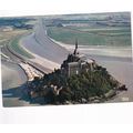 Mont Saint Michel France postcard unused crease