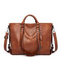 Women Genuine Leather Purses Handbags Brown