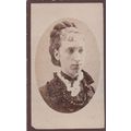 VICT. CDV PHOTO -LADY, PLAITED HAIR STYLE BY CH...