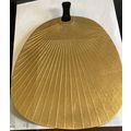 Gold Lacquer Fan Shaped Serving Tray - Made in ...