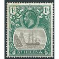 St Helena 1922 SG98 1d Grey & Green Mounted Min...
