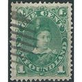 Newfoundland 1887 SG50 1c Blue-Green Fine Used ...