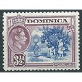 Dominica 1947 SG104a 3 1/2d Ultramarine & Purpl...