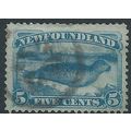 Newfoundland 1876 SG43 5c Blue Fine Used....