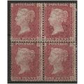 1858 SG43 1d Red Plate 177 in a MINT block of 4...