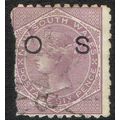 New South Wales 1882 Official 6d Pale Lilac Per...