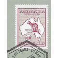 AUS 2013 $10 'KANGAROO AND MAP' ON BACKING PAPE...