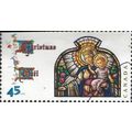 CANADA, CHRISTMAS, Holy mother and child, stain...