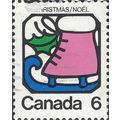 CANADA, CHRISTMAS, Iceskate, pink & blue 1973, 6c