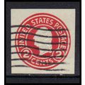 Used U429 2c George Washington Fine Cut Square ...
