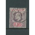 st.vincent stamps sg86 used sg 86 watermark mul...