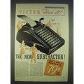 1940 Victor Adding Machines Ad - The Subtractor