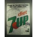 1984 Diet 7up Soda Ad - Best-Tasting Diet